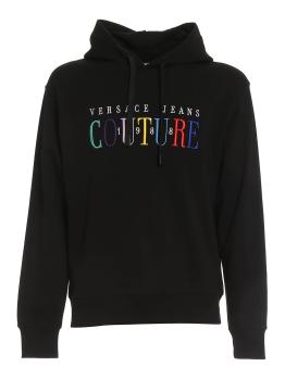 范思哲卫衣价格, Versace | VERSACE JEANS 男士黑色棉质连帽卫衣 72GAIT06-CF01T-899商品图片 独家减免邮费