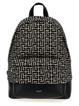 Balmain | Balmain Logo Detailed Monogram Backpack,商家Cettire,价格¥7836