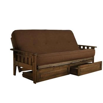 KODIAK | Tucson Frame-Rustic Walnut Finish-Linen Cocoa Mattress-Storage Drawers,商家Premium Outlets,价格¥9719