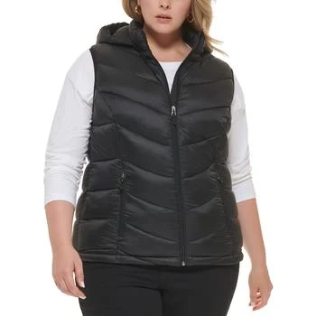 Charter Club | Women's Plus Size Packable Hooded Puffer Vest, Created for Macy's,商家Macy's,价格¥400
