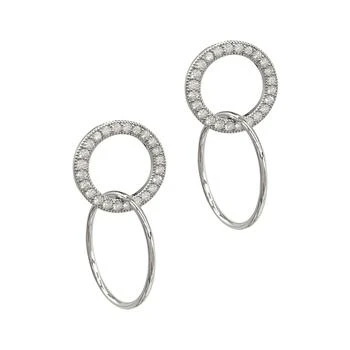 ADORNIA | Adornia Drop Circle Earrings silver,商家折扣挖宝区,价格¥83