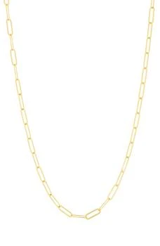 Argento Vivo Sterling Silver | Sterling Silver Paper Clip Chain Necklace,商家Nordstrom Rack,价格¥112