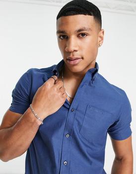 product Ben Sherman short sleeve oxford shirt in blue image