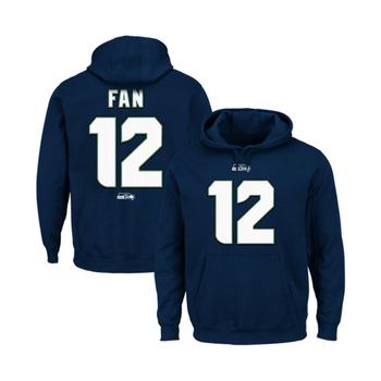 Majestic, Majestic | Men's Seattle Seahawks 12s College Navy Eligible Receiver II Name & Number Hoodie商品图片 7.3折