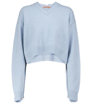 Acne Studios | Cashmere and wool cropped sweater商品图片,6折