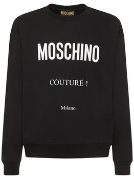 推荐Moschino Couture Print Cotton Sweatshirt商品