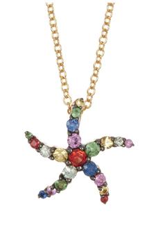 商品Effy | 14K Yellow Gold Multi-Color Gemstone Star Pendant Necklace,商家Nordstrom Rack,价格¥3017图片