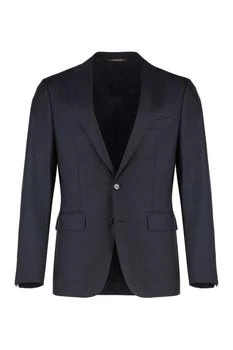 Canali | Canali Single Breasted Wool Suit,商家Cettire,价格¥8988