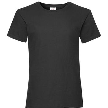 推荐Fruit Of The Loom Big Girls Childrens Valueweight Short Sleeve T-Shirt (Black)商品
