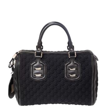 boston是什么牌子, [二手商品] Gucci | Gucci Black GG Neoprene and Leather Medium Joy Boston Bag商品图片 5.7折, 满1件减$100, 满减