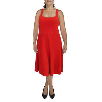 女装拉夫劳伦连衣裙, Ralph Lauren | Lauren Ralph Lauren Womens Kindell Knit Calf Midi Dress商品图片 5折