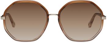 Chloé | Brown Hexagonal Sunglasses商品图片,
