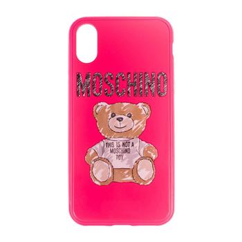 product Moschino Ladies Pink Sketched Teddy Iphone XS Max Case In Pink image