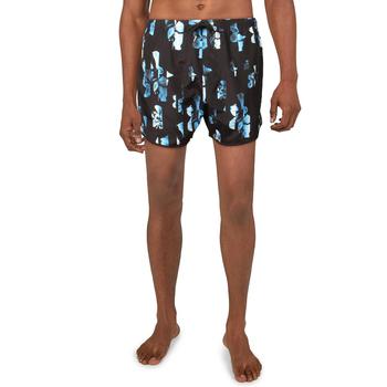 推荐Neil Barrett Mens Anemone Printed Midi Swim Shorts商品