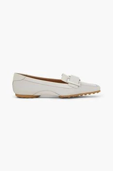 推荐Embellished smooth and patent-leather loafers商品
