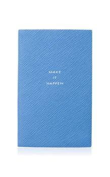 SMYTHSON | Smythson - Make it Happen Leather Notebook - Blue - Moda Operandi,商家Fashion US,价格¥646