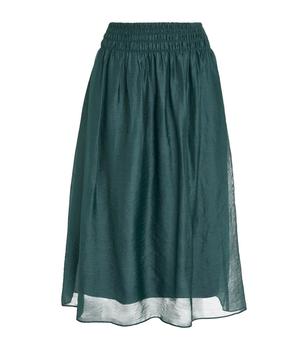 推荐Smocked Midi Skirt商品