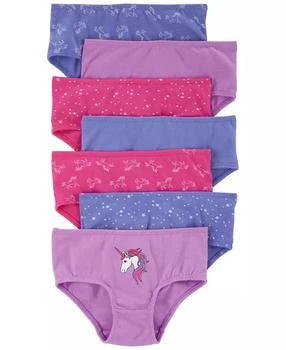 Carter's | Toddler Girl 7 Pack Unicorn Brief Stretch Cotton Undies,商家Macy's,价格¥101