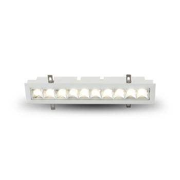 商品VONN Lighting | RUBIK 13.25" 10-Light LED Adjustable Recessed Downlight w/Trim 100-277V Beam Angle 34 Degree White,商家Premium Outlets,价格¥1733图片