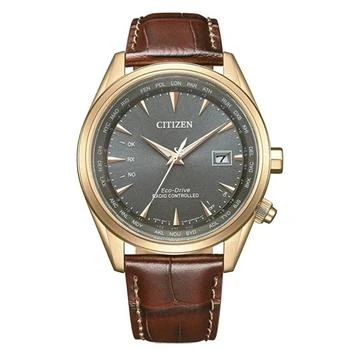 Citizen | Perpetual World Time GMT Eco-Drive Grey Dial Men's Watch CB0273-11H 满$75减$5, 满减