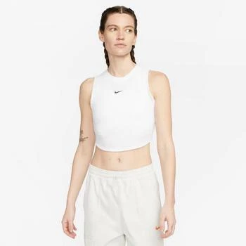 推荐Women's Nike Sportswear Essential Ribbed Cropped Tank Top商品