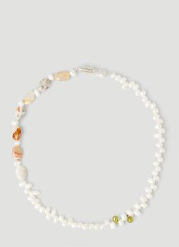 推荐Terrestrial Peridot Pearl Necklace in White商品