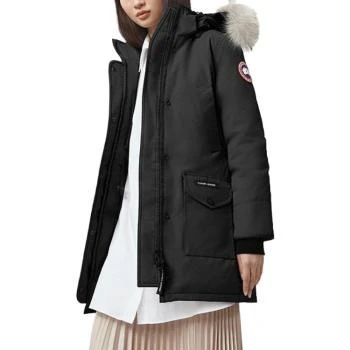 Canada Goose | [预售3天]加拿大鹅 Fusion Fit 版Trillium系列冬季连帽宽松中长款防风防水保暖派克羽绒服 女款 黑色,商家AMRAP,价格¥7518