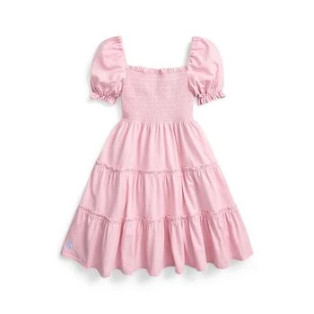 Ralph Lauren | Big Girls Smocked Cotton Jersey Dress,商家Macy's,价格¥517