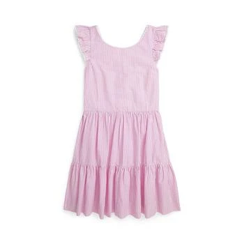 Ralph Lauren | Big Girls Striped Cotton Seersucker Dress,商家Macy's,价格¥467