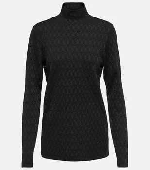 推荐Sleek Graphics jacquard turtleneck top商品