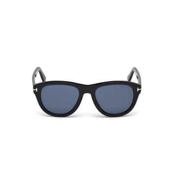 product Tom Ford Shiny Black & Blue Geometric Sunglasses FT0520-5301V image