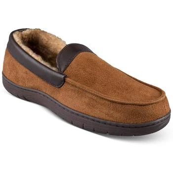 推荐Haggar Mens Faux Sued Slip On Loafer Slippers商品