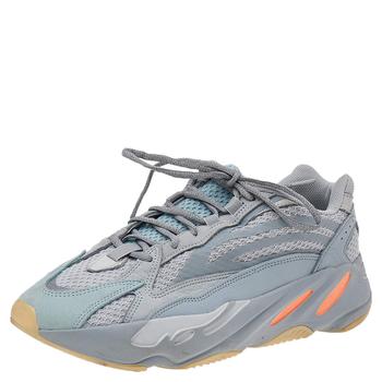 yeezy700v3, [二手商品] YEEZY | Yeezy x Adidas Grey-Blue Mesh And Leather Boost 700 V2 Inertia Sneakers Size 46 2/3商品图片 2.3折