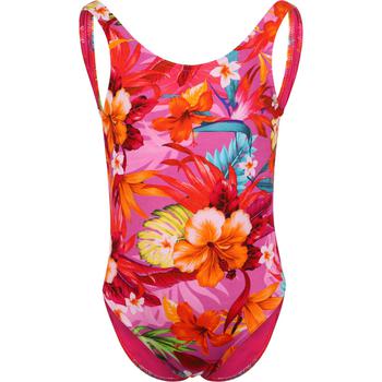 推荐Tropical flowers print swimsuit in sunrise pink商品