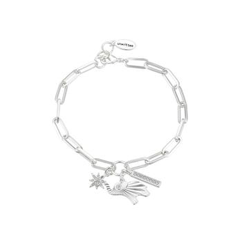 商品Silver Plated Crystal Elephant Link Bracelet,商家Macy's,价格¥402图片