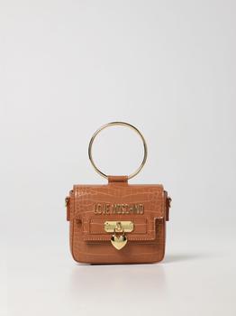 Love Leather, Love Moschino | Love Moschino bag in synthetic leather with crocodile print商品图片 