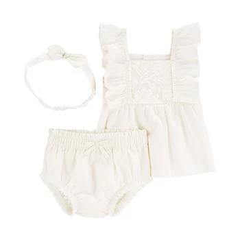 Carter's | Baby Girls 3 Piece Lace Diaper Cover Set,商家Macy's,价格¥135