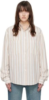 推荐Off-White & Brown Patch Pocket Shirt商品