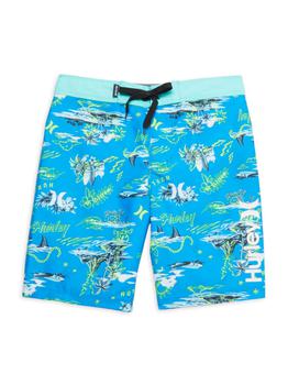 推荐Little Boy's Tropical Print Swim Board Shorts商品