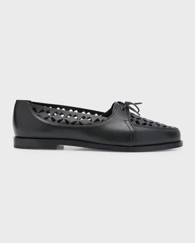 推荐Delirium Perforated Leather Lace-Up Loafers商品