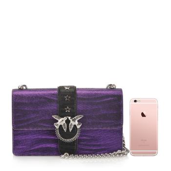 推荐Pinko 品高 女士紫色皮革燕子扣挎包 1P218K-Y51R-W75商品