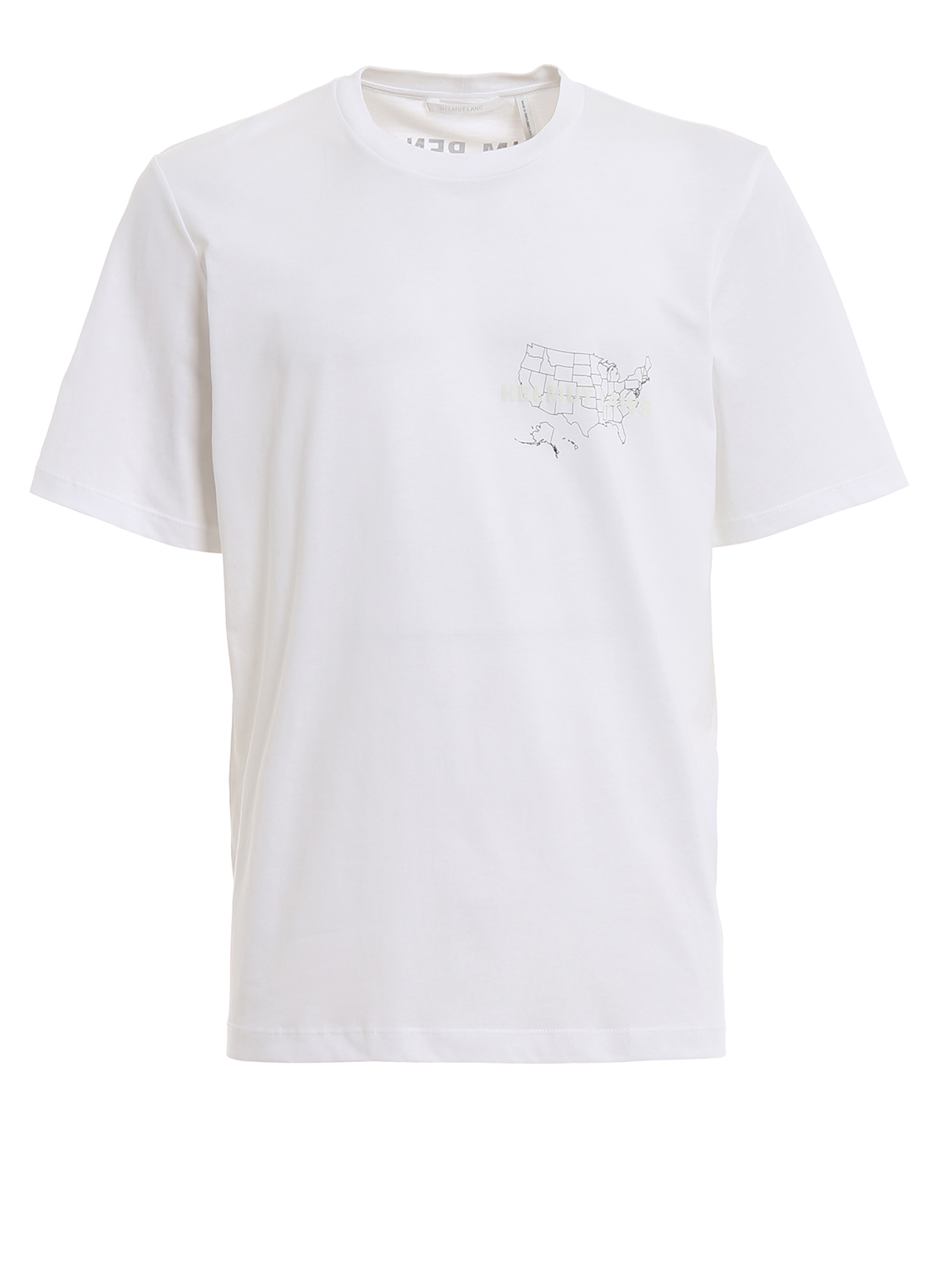 推荐HELMUT LANG 男士白色棉质针织圆领 T 恤 J04HM517VO2商品