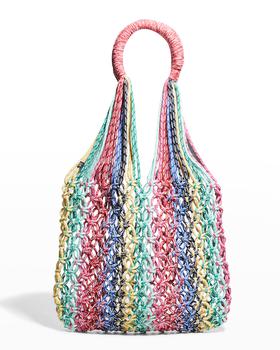 推荐Megan Multicolor Knot Cord Hobo Bag商品