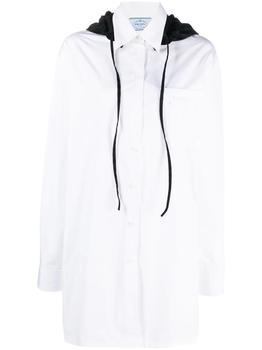 Prada | PRADA hooded shirt dress商品图片,