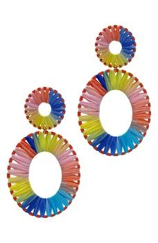ADORNIA | Oval Colorful Thread Drop Earrings 2.3折, 独家减免邮费