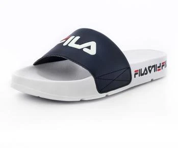 推荐【享贝家】ZY-  FILA  斐乐拖鞋运动款 白蓝色 FS1SLB1003XWNV商品