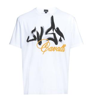 Just Cavalli | Just Cavalli Graphic Printed Crewneck T-Shirt商品图片,6.5折