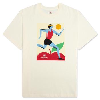 推荐New Balance Made in USA Marathon S/S Tee - Raw Cashew商品