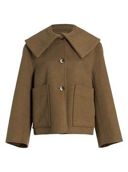 Ganni | Collared Wool Blend Jacket商品图片,