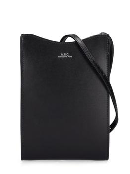 A.P.C. | Logo Print Leather Crossbody Bag商品图片,额外8折, 额外八折